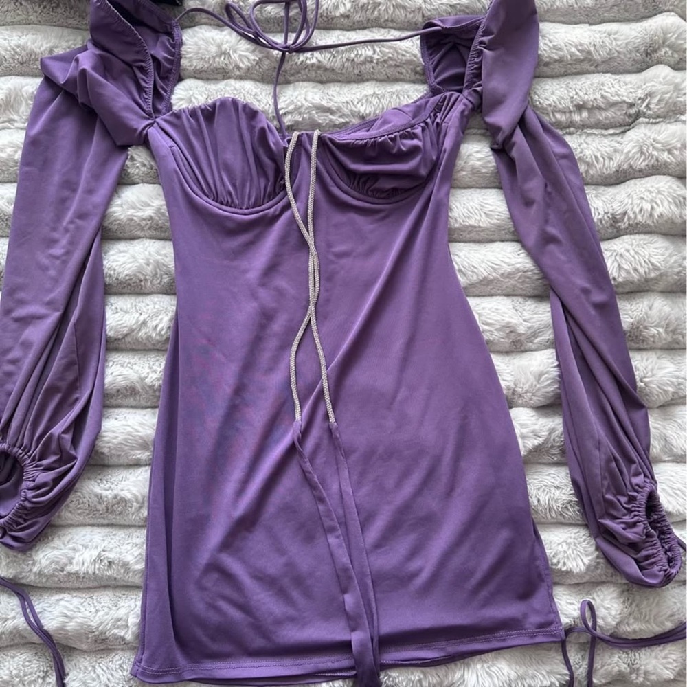 Lucy in the Sky Purple Long Sleeve Dress